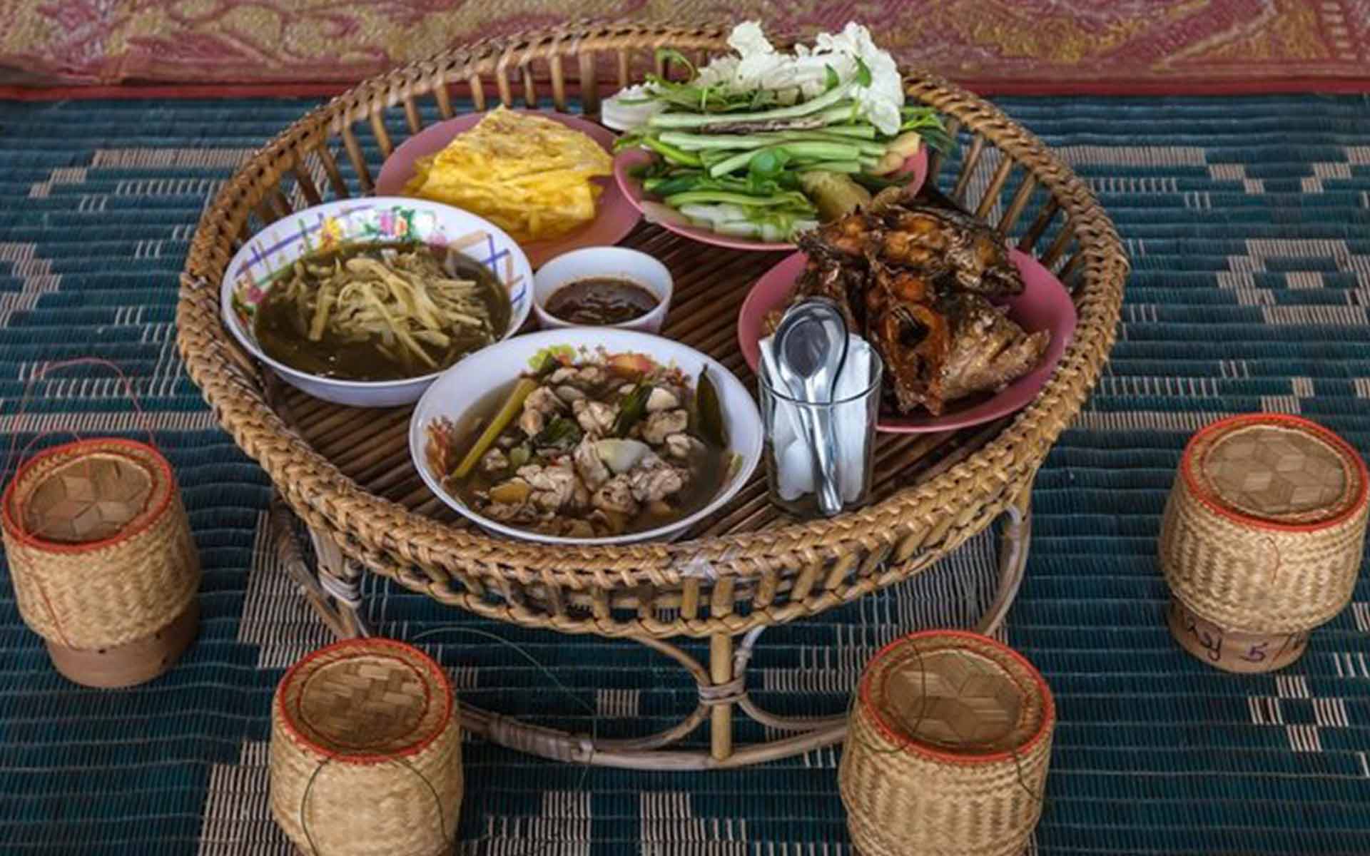 Traditional dishes in Laos