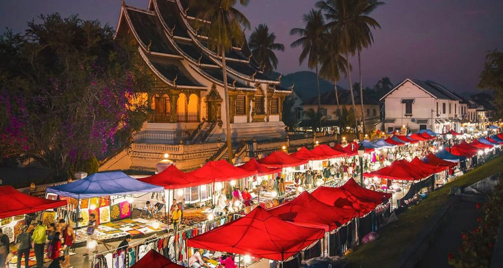 visit night markets luang prabang Laos Travel