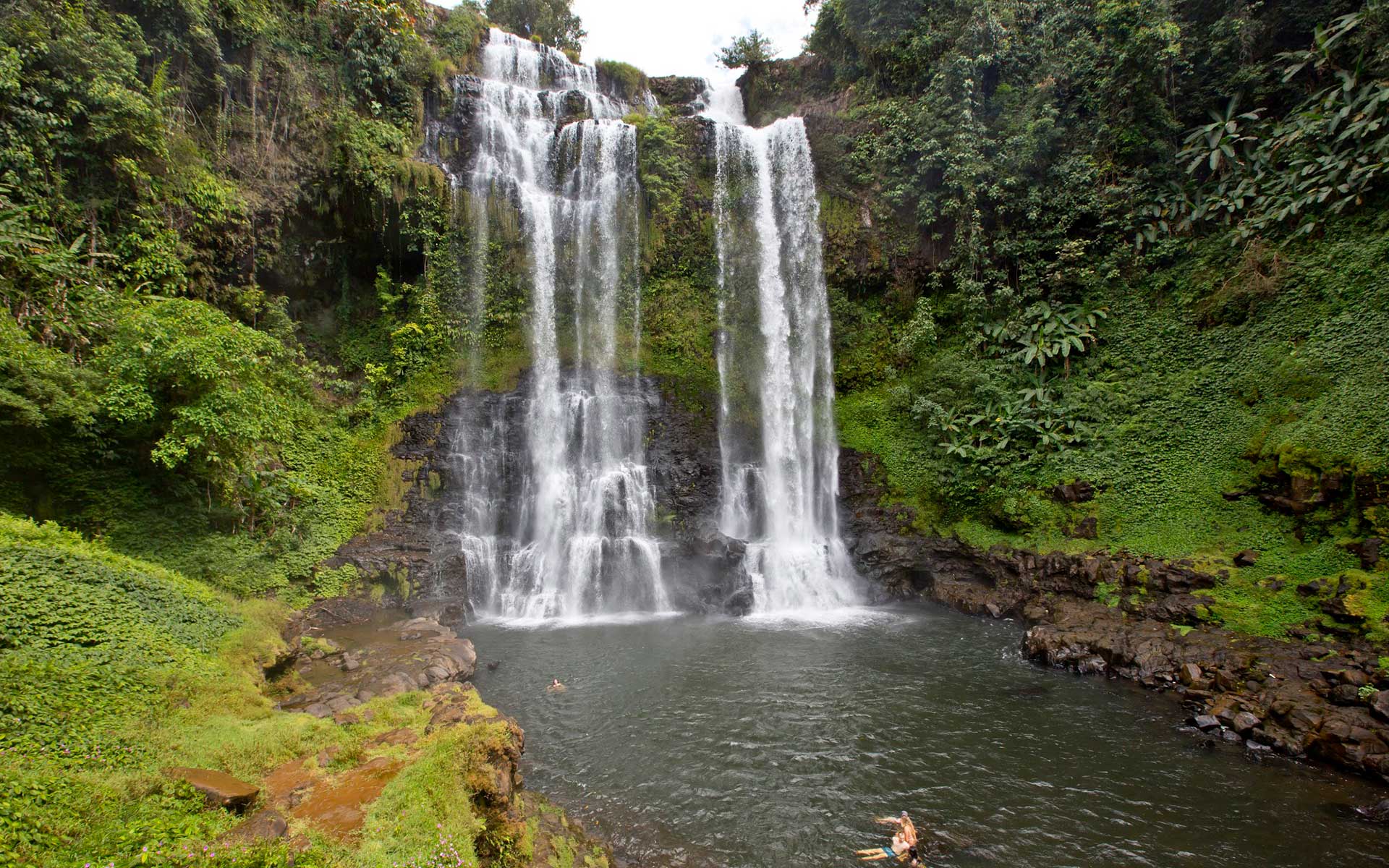 Tad Fane waterfall, situated in the Bolaven Plateau