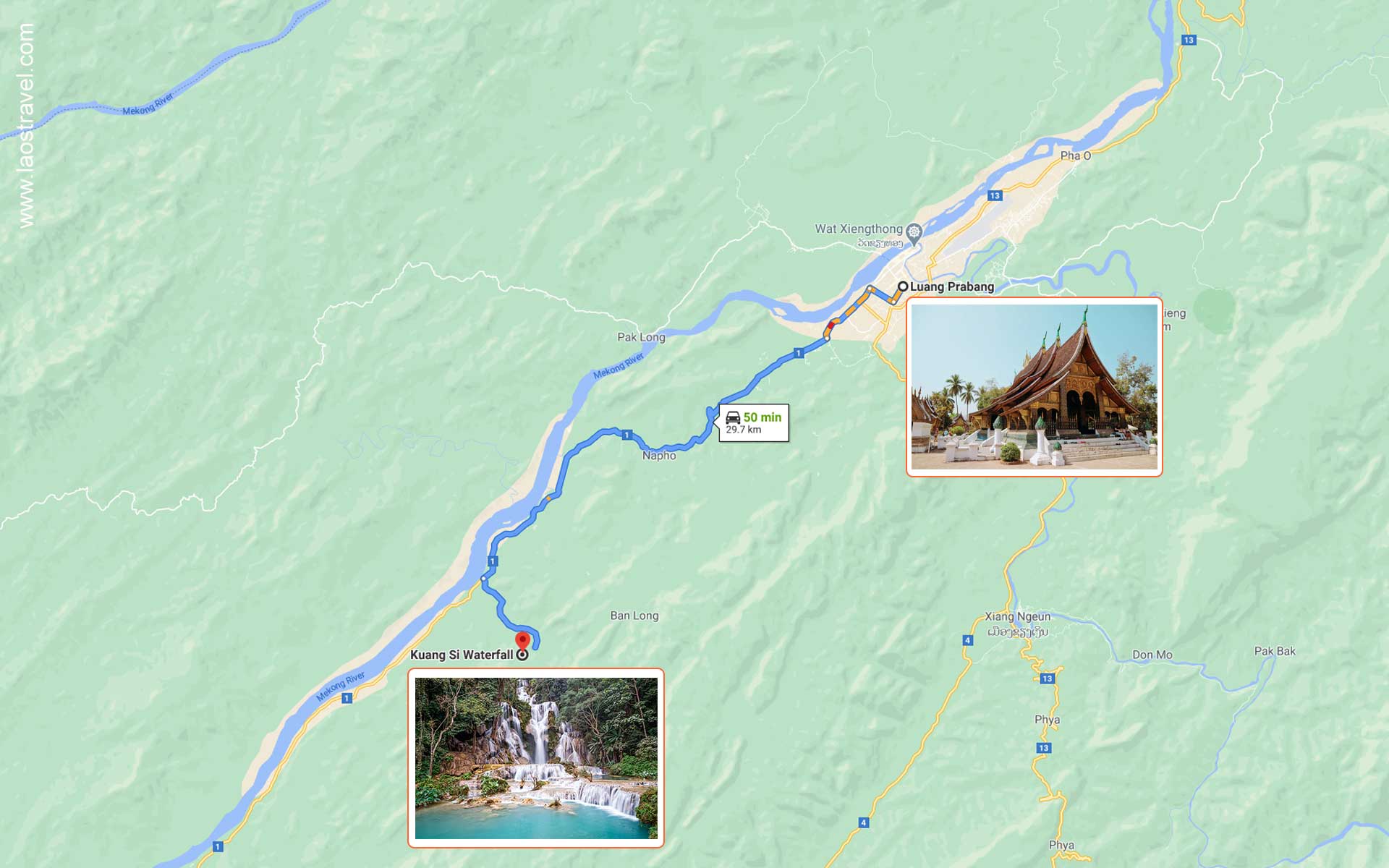 luang prabang to Kuang Si Falls