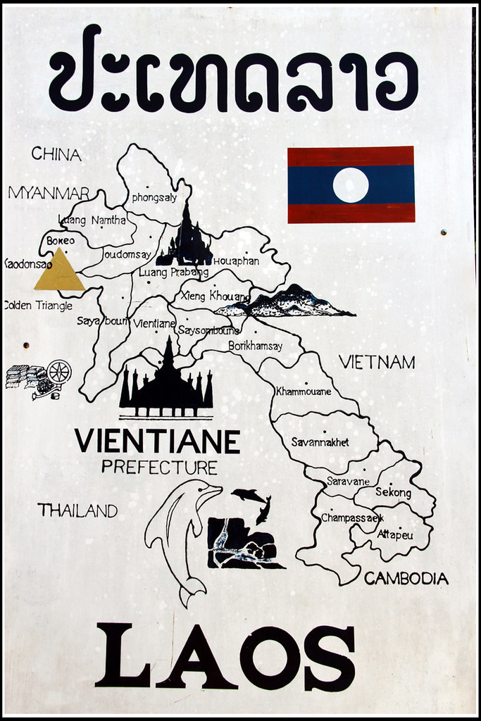 A map of Laos