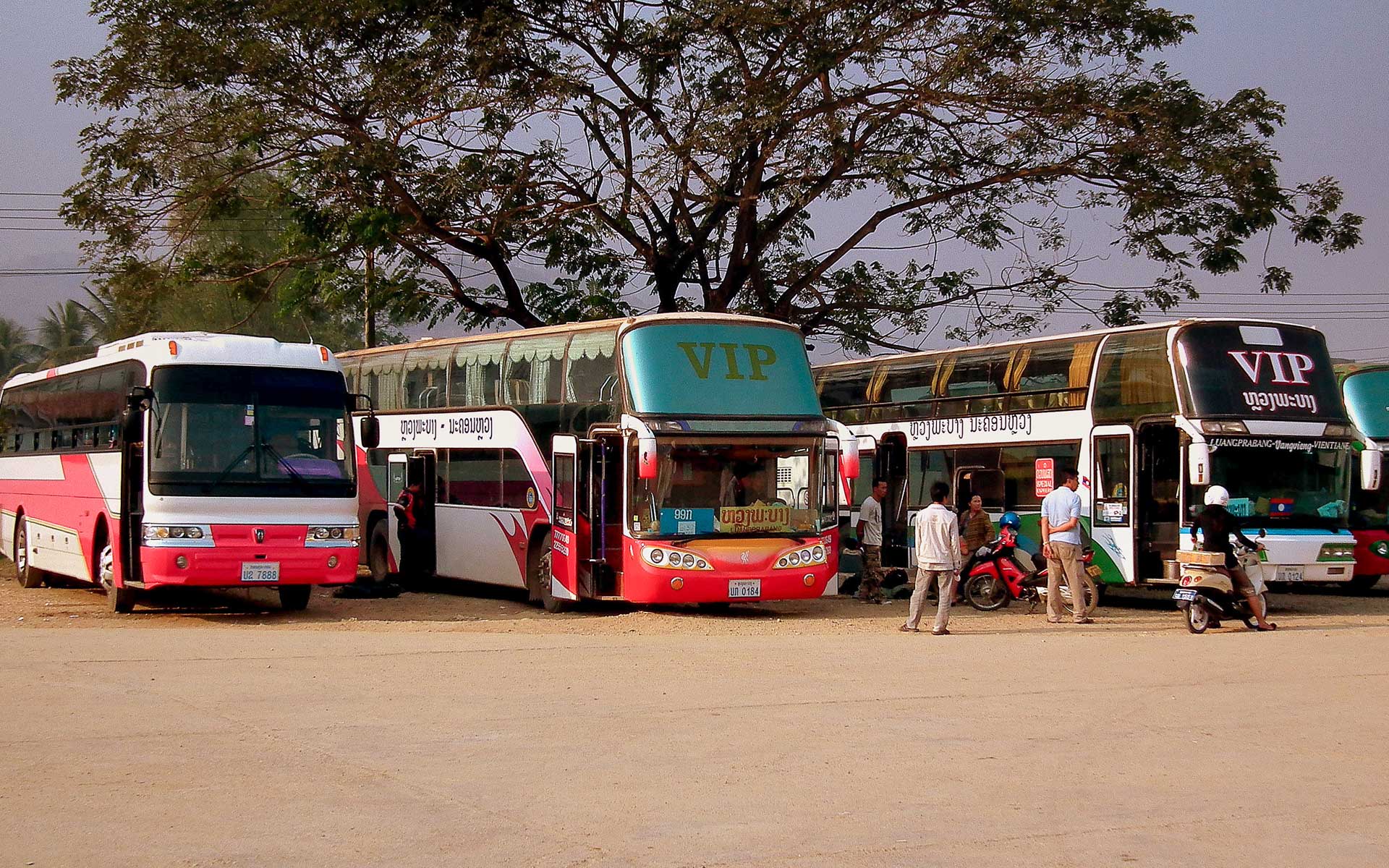 bus station in laos