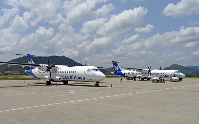 Laos airlines operates in country flight to Xayaboury
